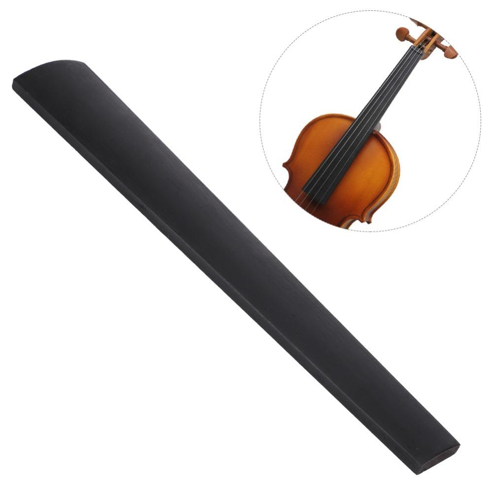Black Violin Replacement Part Ebony Wood Violin Accessories Professional Violin Fingerboard  Violin 1/2