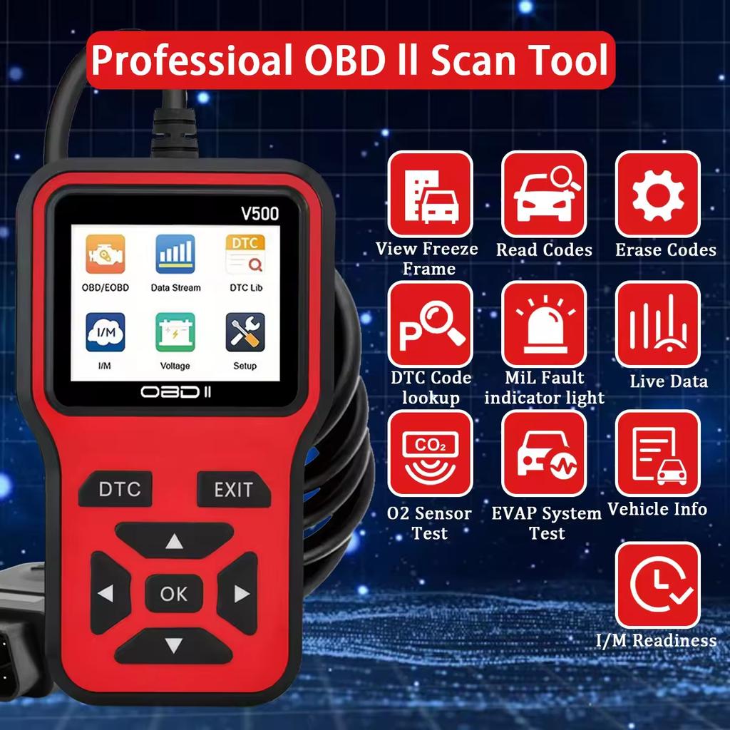 Car Obd2 Scanner Diagnostic Tool Code Reader Engine Fault Code Reader Scanner Can Diagnosis All Obd Ii In 1996 Agreement Car Sca