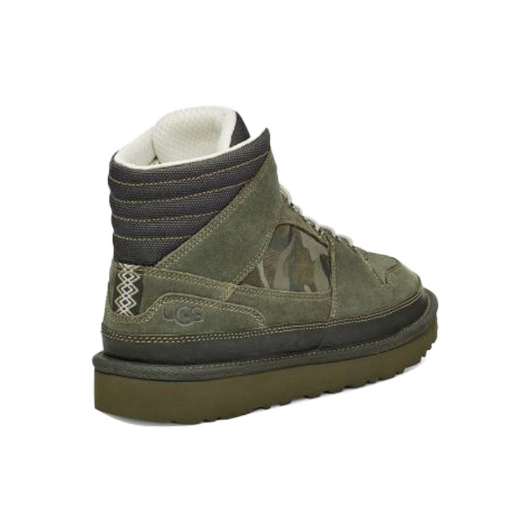 UGG Highland Sport Hiker Mid Camo Suede Warm Short Snow Boots Men Boots Green-Camo 1117550-MGNC