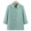 Nuovo Stile 2026 Camicia Estiva in Puro Cotone per Donne di Mezza Età e Anziane