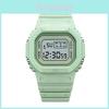 Stylish Square Watch For Students Water Resistant Led Display Multi-function