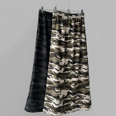 New ArrivALs Open Run Women CAmoufLAge A Line bAck SLit Street StyLe wAistbAnd L