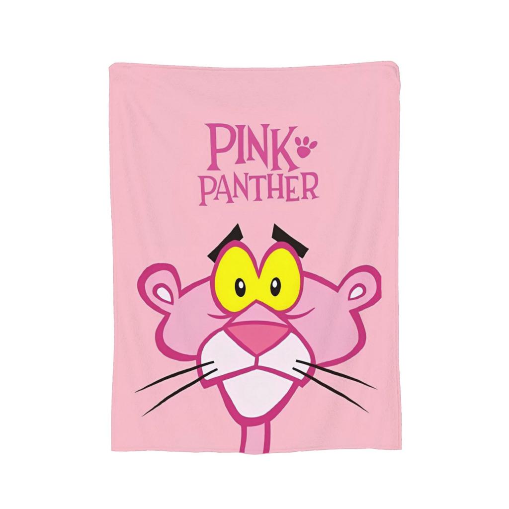 Pinks Panthers Wool Blanket Throw Blanket for Home 125*100cm Bedspread,