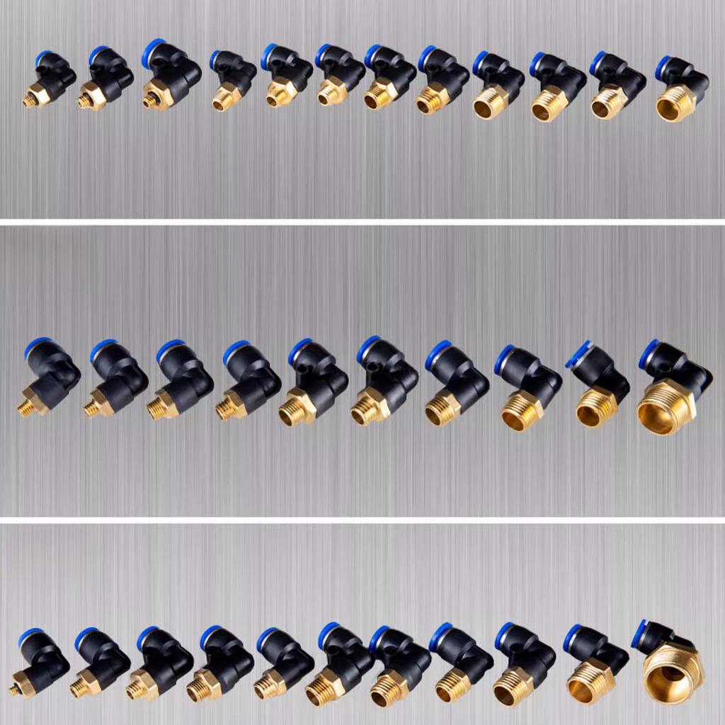 Pneumatic Air Connector Fitting PC PL 4mm 6mm 8 10 Thread M5 M6 M8 M10*1.0 M12 M14 M22 1 Way Hose Fittings Pipe Quick Connectors