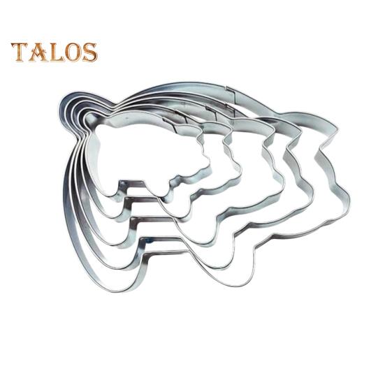 

Набор из 5 формочек для печенья в виде свиньи, мексиканская форма для хлеба в виде симметричного печенья, инструмент для выпечки в культурном стиле, подарок для поклонников мексиканской кухни 5pcs