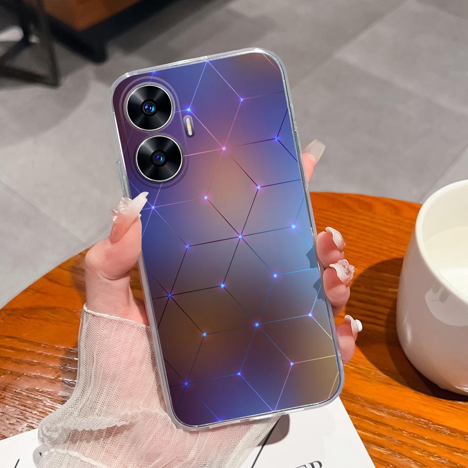 For OPPO Realme C55 C53 Phone Case Creative Soft TPU Silicone Clear Anti Drop Back Cover For Realme C 55 53 RealmeC55 Funda Capa