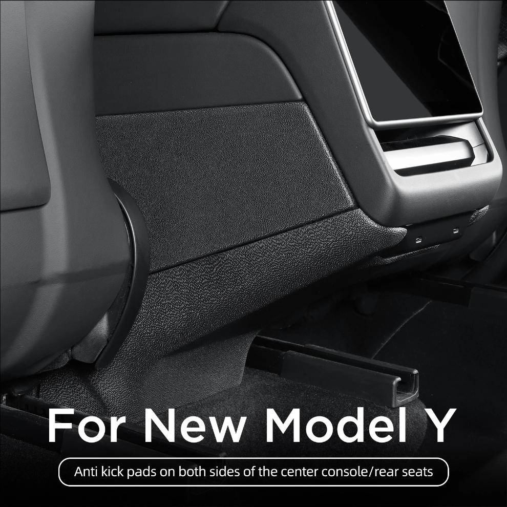 for Tesla Model Y Launch 2025 2026 Juniper Anti-dirt Protective Pad Central Control Side Anti Kick Pad TPE Accessories
