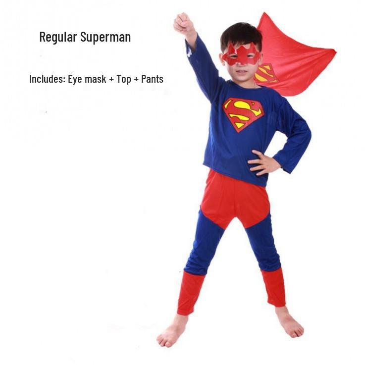 

Детский костюм на Хэллоуин: Плащи Человека-паука, Бэтмена, Супермена и наряды с длинным рукавом для ролевых игр и вечеринок Small