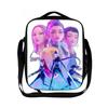 Borsa termica per il pranzo del gruppo di caccia alle streghe Kpop borsa a tracolla per ragazzo scuola elementare borsa a tracolla con cartoni animati borsa da picnic portatile KTB