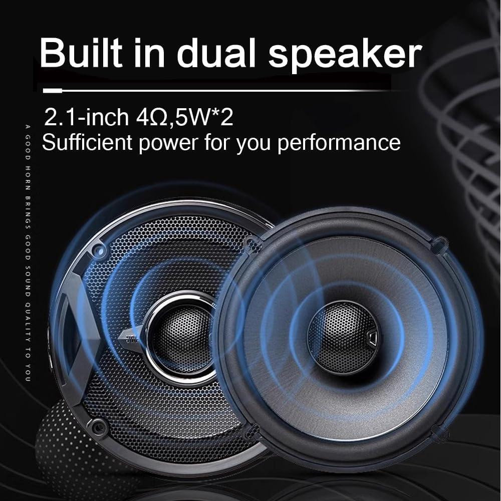 10W Portable Rechargeable Guitar Amp, 5 Channels, Bluetooth Acoustic/Electric Mini Amplifier With Reverb, Delay, 20 Drum Patterns, LED Display