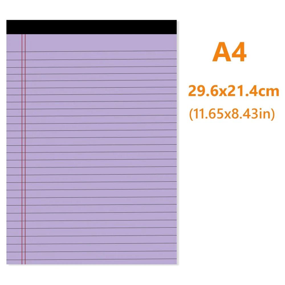 New Durable Portable High Quality Thicken A5/A4 Notebook 50Sheets Tearable Legal Pad Memo Pad School Office