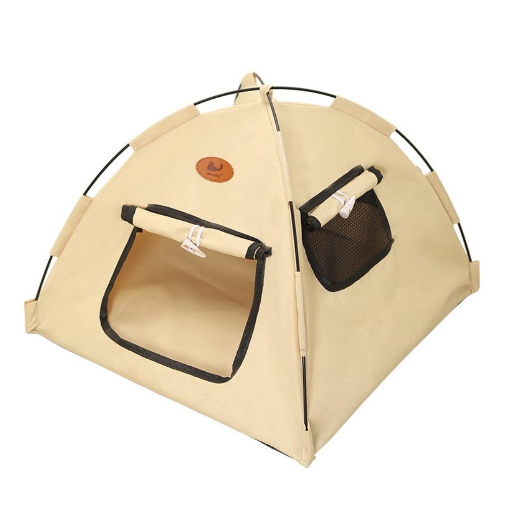 Foldable Pet Cat Tent Closed Design Pet Kennel Portable Cat Sleep House  Indoor Use