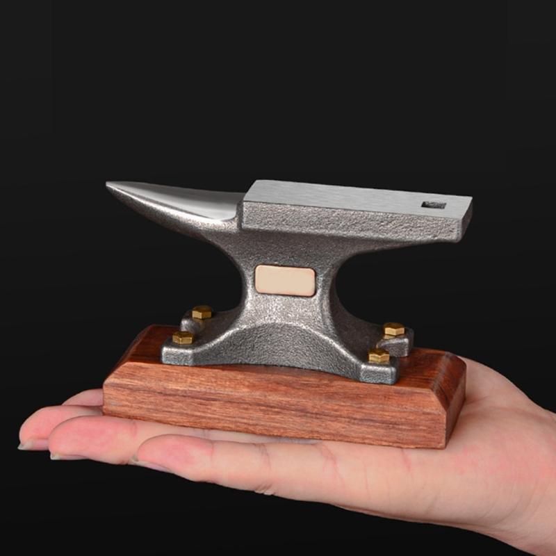 Handwerkliches Stahlamboss Für Metallarbeiter Juweliere Rutschfeste Ebenholzplattform Werkstatt-Grundausstattung für die Schmuckherstellung