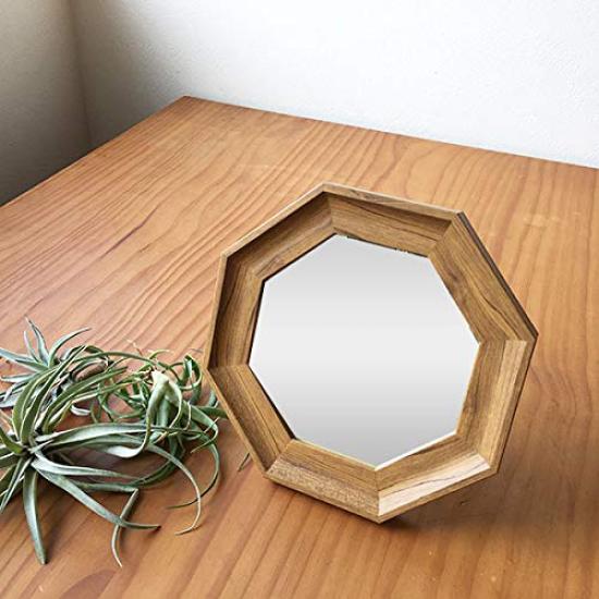 Paradeck Prologue Octagonal Stand Wall Small W187 X H187 X W182 X H182 X & Mirror, (PGA), Natural. Size (PGA) Approx. D32mm. (PGC) Approx. D29mm.