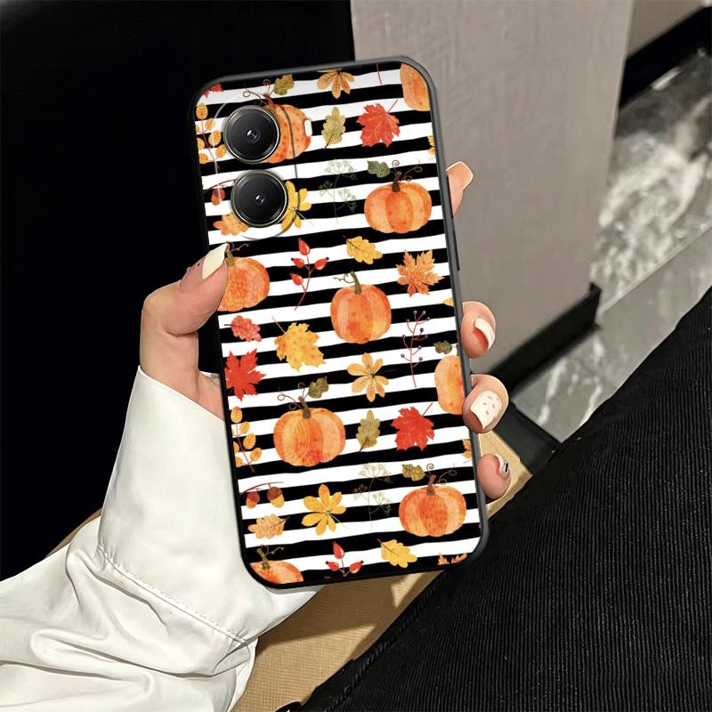 Pumpkin Happy Fall Autumn Soft Phone Case for Xiaomi Poco X5 X6 X7 X8 Pro Max X3 F7 F8 Ultra M8 M7 M6 M5 Redmi 15 15C 14C 13C 12