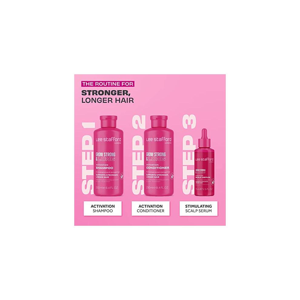 Lee Stafford, Grow Strong & Long, Stimulierendes Kopfhaut-Serum, 2,5 fl oz (75 ml)