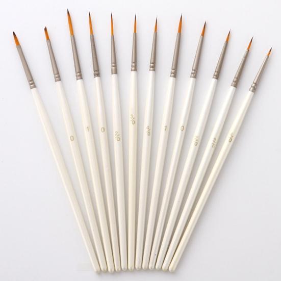 Buy 12Pcs/Set Comfortable Grip Ecofriendly Stable Pointed Head Artists