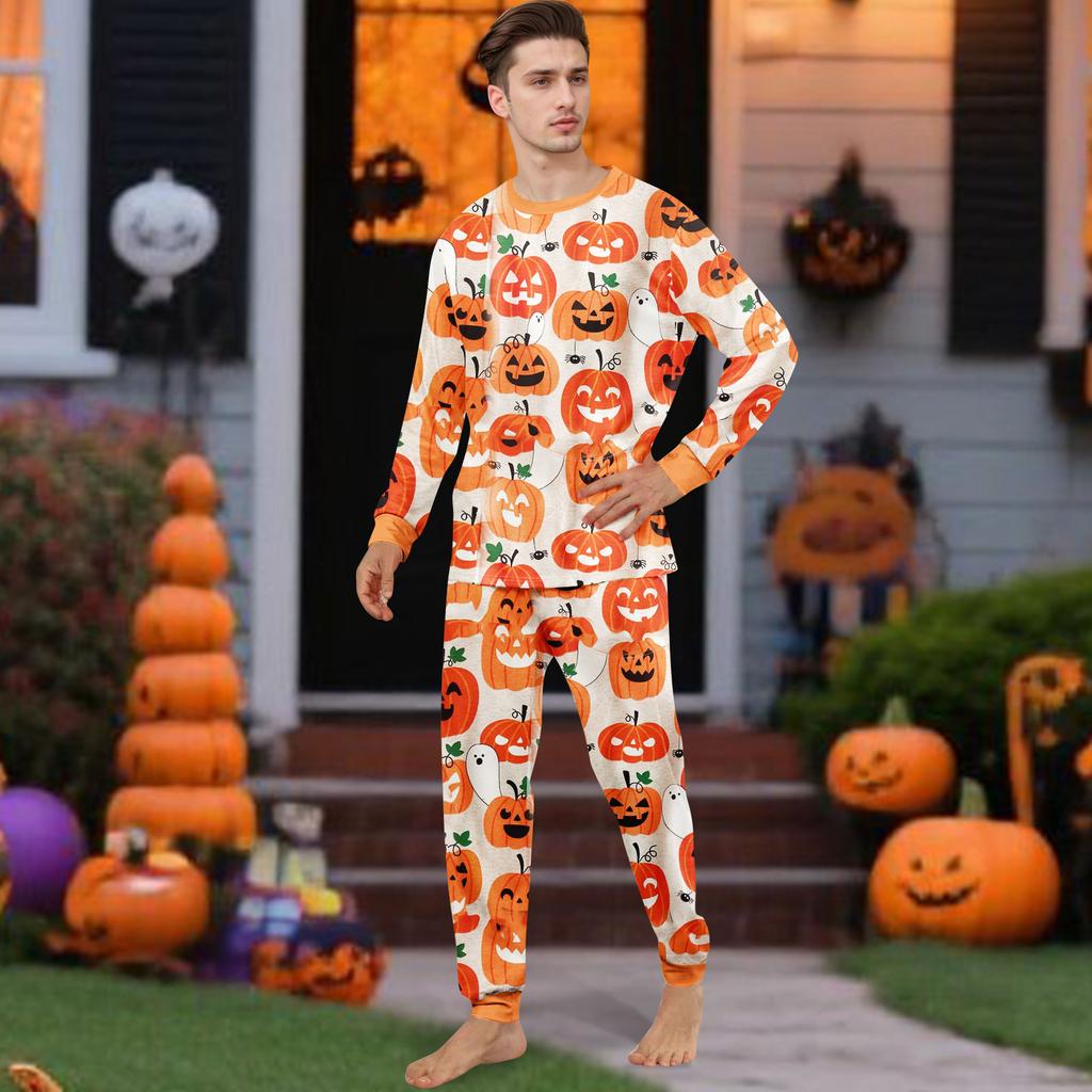 Druk Piżamy Słodki Zestaw Rodzinny, Ubrania Domowe, Zestaw Rodzinny Top z Długim Rękawem Spodnie