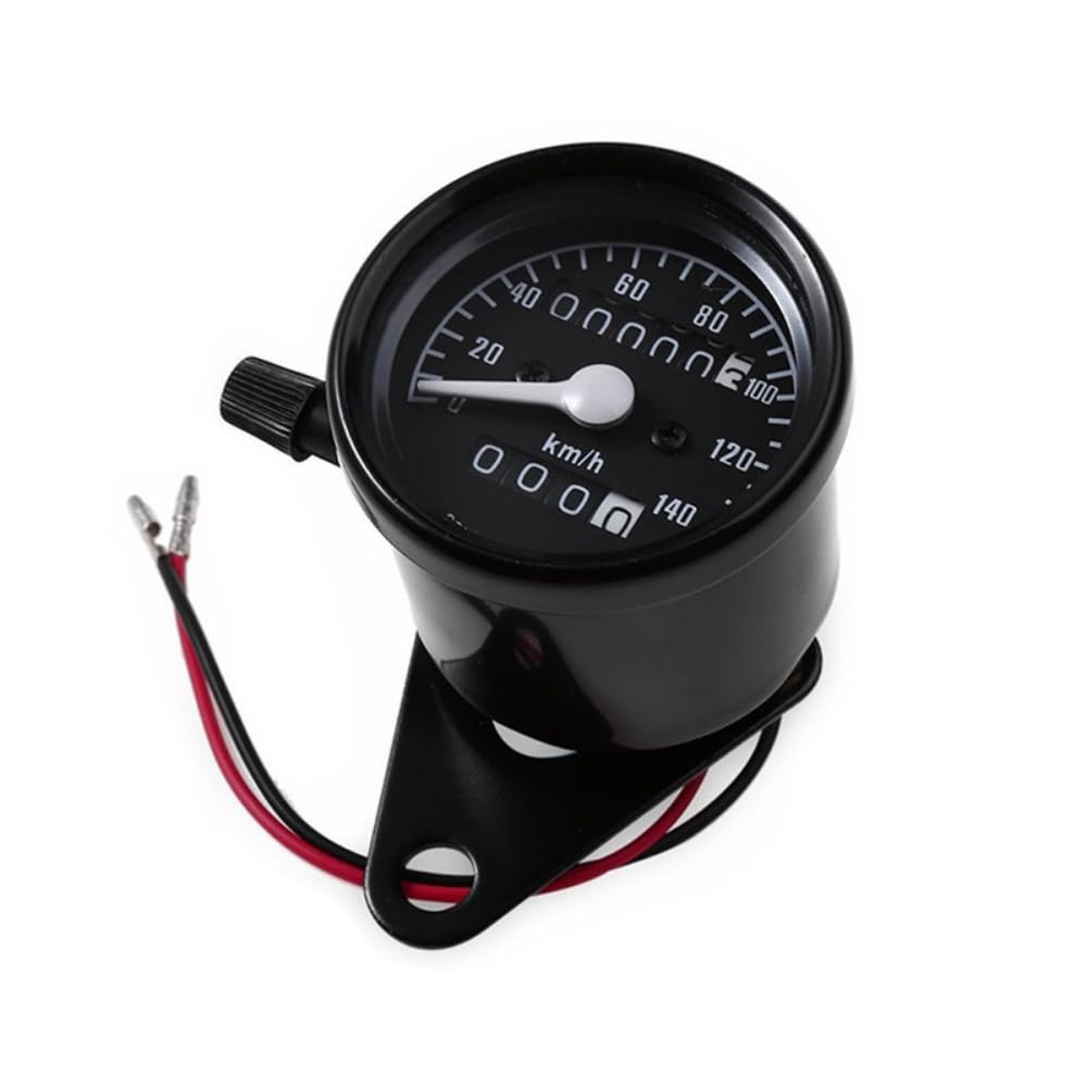 ideamall Motorcycle Speedometer Meter with Bracket, Universal Trip Meter Indicator, Easy Installation