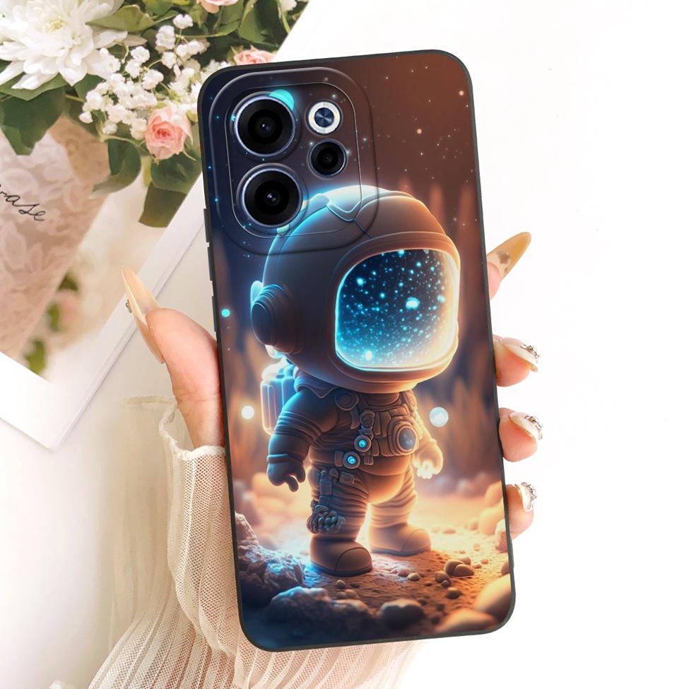 For Oppo CPH2801 Phone Case For Oppo Reno 15F Casing Silicone Luxury Fashion Flowers Kawaii Cute Painted Cover For Oppo Reno15 F