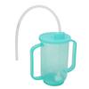 Adult Sippy Cup Spill Proof Convalescent Feeding Drinking Cup with Dual Handle for Elderly Disabled Patients