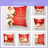 Cozy Christmas Santa Claus Cushion Cover For Sofa Bedroom Decor
