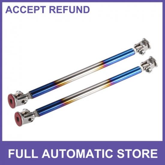 1 Pair 6 -82  150mm Front Bumper Lip Splitter Diffuser Strut Rod Baked Blue