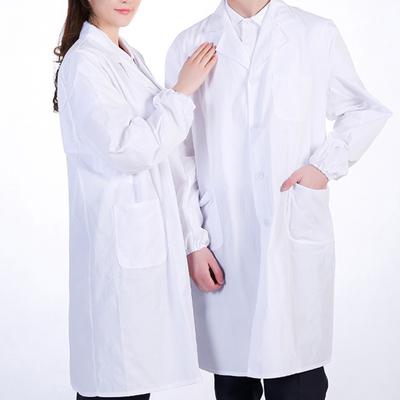 Pánský/Dámský Lékařský Bílý Plášť Lékař Sestra Dlouhý Rukáv Laboratorní Plášť Pracovní Oblečení Dospělí Nemocniční Uniforma Cosplay Kostým
