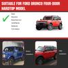 For Ford BRONCO Extended Roof Rack Lightweight Hardtop Cross Bars Kit Roof Expansion Platform Luggage Frame Modification