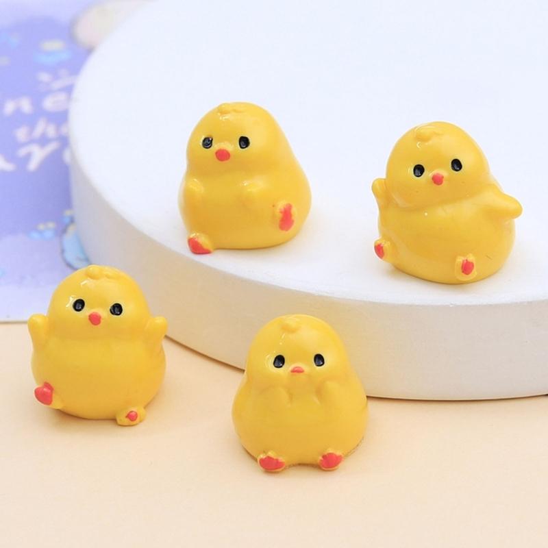 3D Cute Chick Resin Charms Creative Designs Chick Decorations For Cream Glues DIY Crafts Shoe Buckles Car Accessories