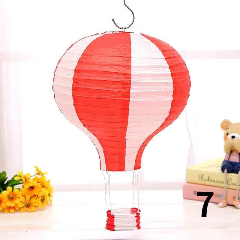 1PC Santa Claus Elk Hot Air Balloon 12 Inch Paper Lantern Lampshade DIY Crafts Ceiling Hanging Xmas Decorations Party Supplies