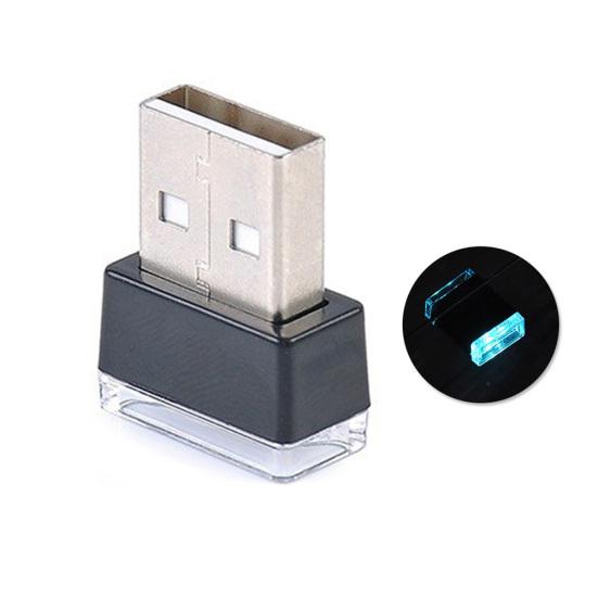 Přenosná USB LED dekorativní lampa do interiéru auta s noční atmosférou