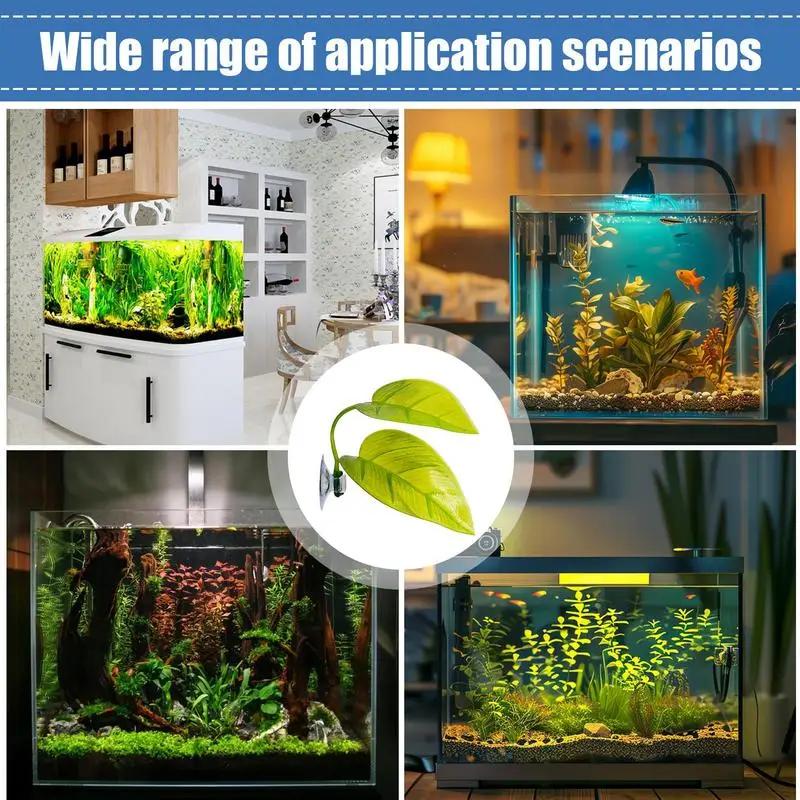 Aquarium Betta Leaf Decor Artificial Spawning Rest Bed Fish Tank Hiding Play Accessory Leaf Plants Decoration Accessories