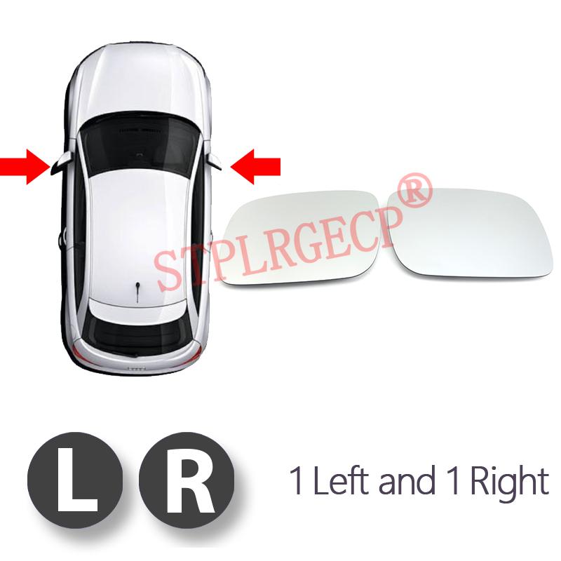 Passenger Driver Side Left or Right Door Side Heated Wing Mirror Glass Lens for Volkswagen Touareg 7L Pre-facelift 2002-2006