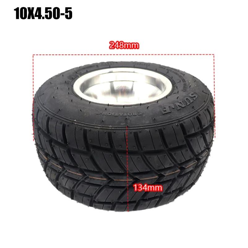 Field kart tires Front 10x4.50-5 and rear 11x7.10-5 inch rain tire vacuum tires are suitable for drift kart accessories