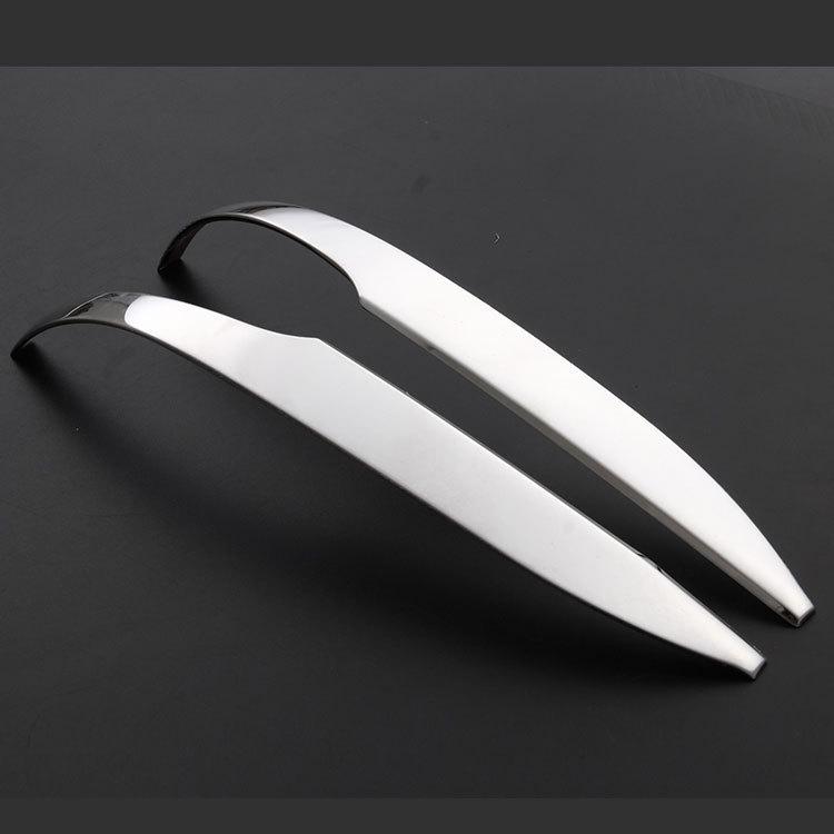 Stainless Steel Rearview Mirror Trim for 16 RAV4 - Bright Strip for RAV4 Rongfang Modification