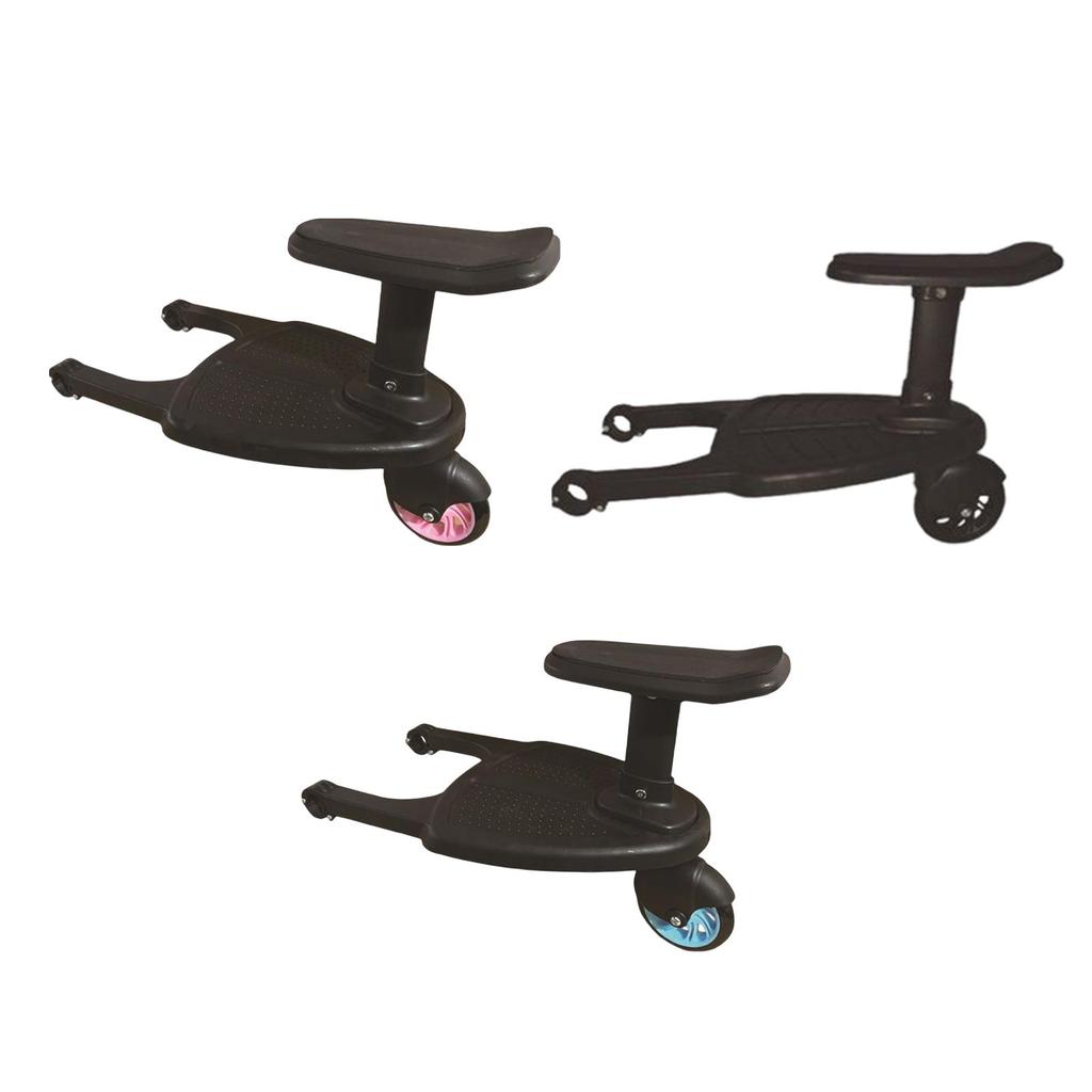Universal Pram Board with Detachable Seat Standing Board Baby Stroller Auxiliary Pedal for Most Brands of Strollers
