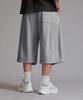 LIKE THE MOST Training Pintuck Autumn-Length Bermuda Shorts_Melange