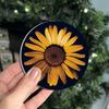 Huaqianguhh 2PCS Car Coasters, Decorative Silicone Non-Slip Auto Accessories, Reusable Stain-Resistant Thermal Pads, for Home Bar Kitchen