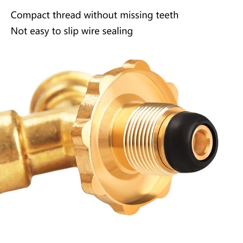 Brass Pressure Reducing Device Durable Brass Pressure Relief Device Long Lasting Brass Pressure Adjuster for Gas Tank