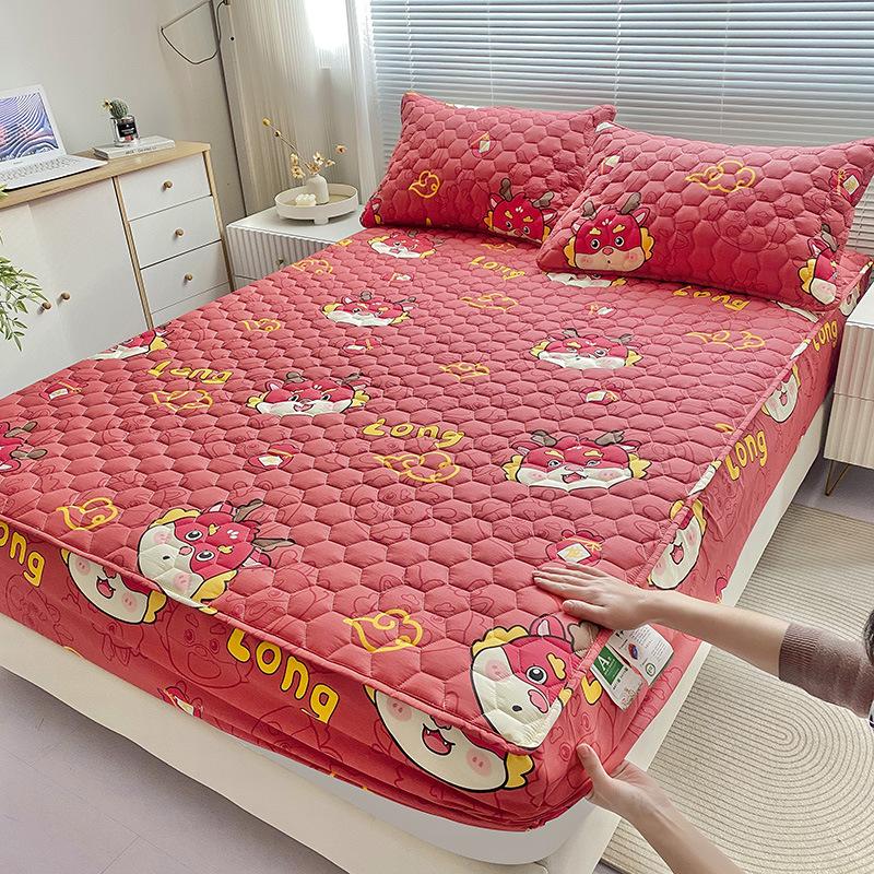 New Class a All Cotton Quilted Fitted Sheet Waterproof To Prevent Leakage of Urine Mattress Cover