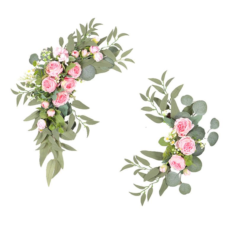 hot! Artificial Fake Flower Handmade Bendable Simulation Peony Wedding Welcome Sign Floral Decoration