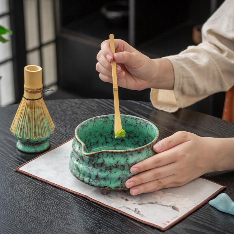 5/7-piece set Japanese Matcha Bowl Matcha Song Dynasty Tea Ordering Tools Ceramic Tea Bowl Teacup Stirrer Matcha Brush Tea