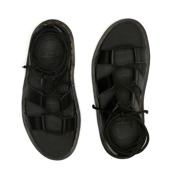 Dr. Martens Nartilla Athena Leather Gladiator Sandals Black Women Sneakers 31617001