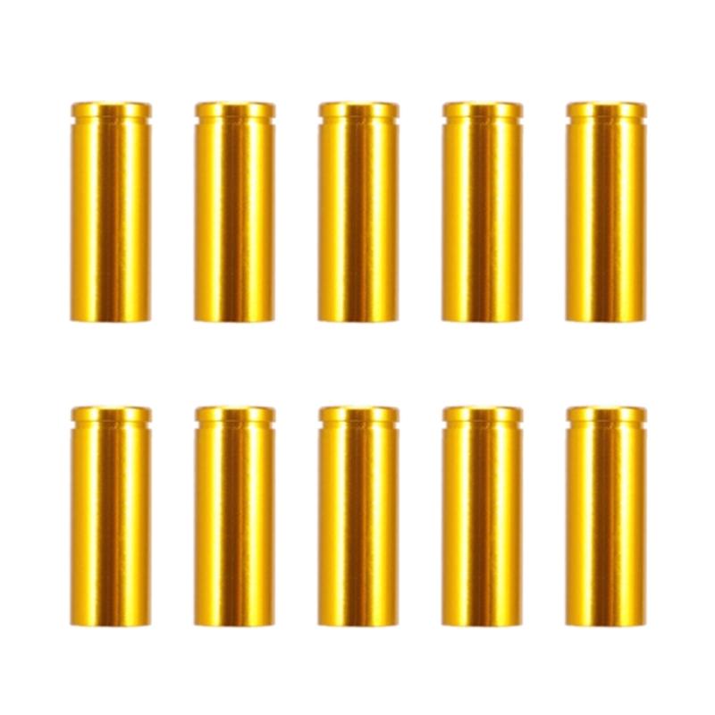 10Pcs/pack Aluminum Alloy Bicycles Brake Cable Cap End Tips Crimp Road Mountain Bikes Cable End Caps Set for Bike Shift