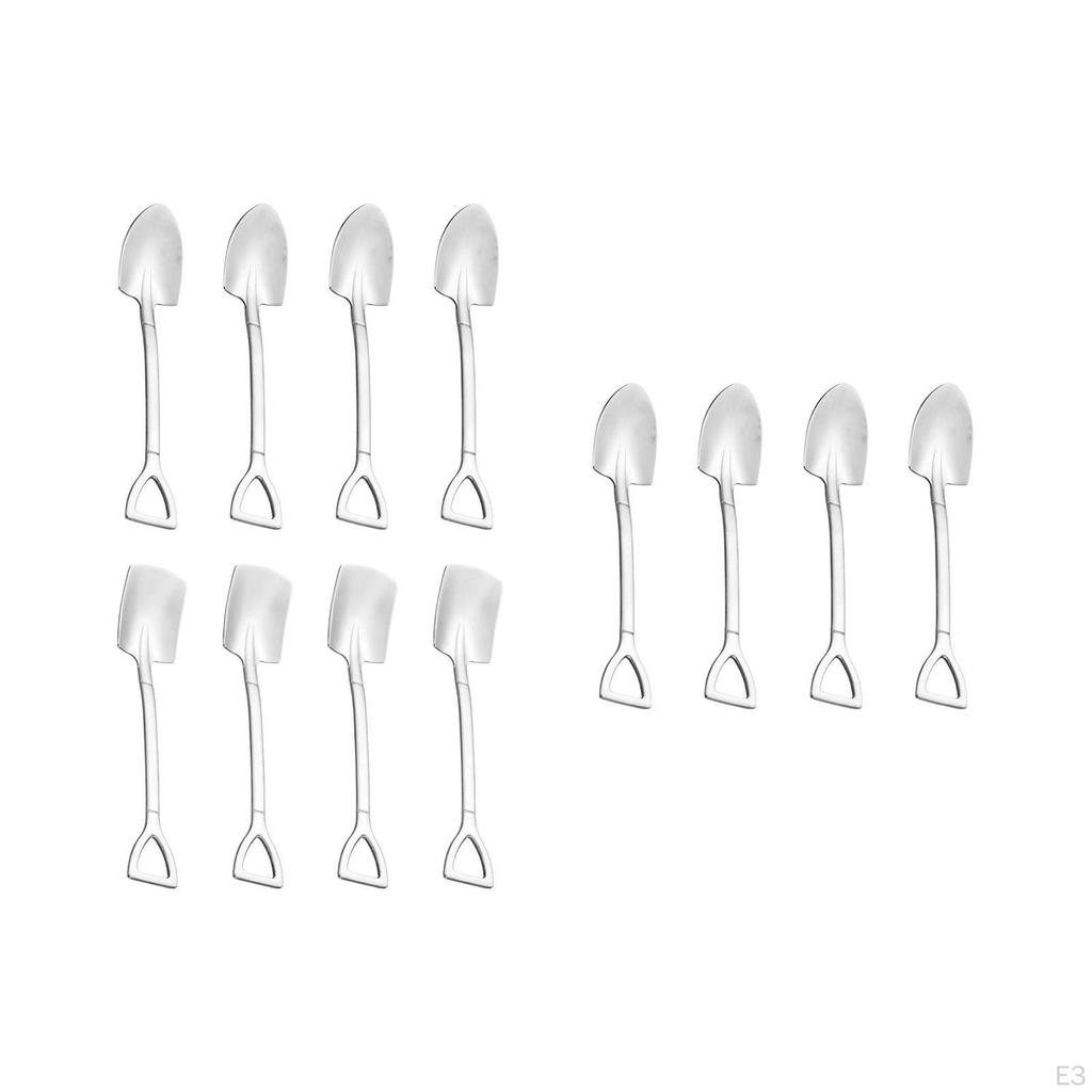 Haushalt Rührlöffel Set mit Edelstahl Eiscremelöffeln