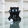 Autumn Harvest Home Decoration 2 Pcs Halloween Ghost Statue, Cute Cat Figurine, Cartoon Unique Thanksgiving Gifts for Friends Mini Spooky Kitten