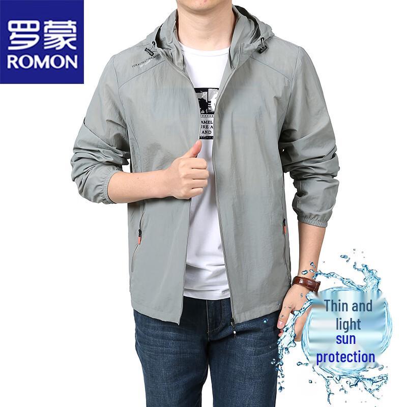 ROMON Men's Hooded Summer Sun Protection Jacket