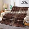 Klassische braun karierte Flanelldecke Warm Weich Halloween Weihnachten Sofa Warm Gemütlich Dekorative Deko Geschenk für Alle Jahreszeiten