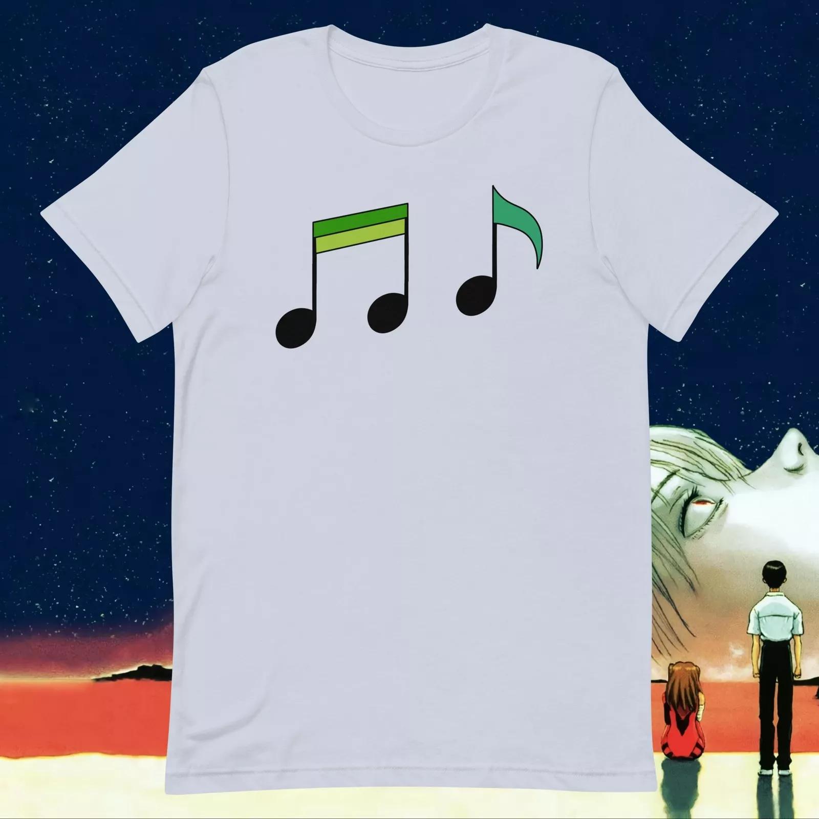 Neon Genesis Evangelion Shinji Ikari Unit 01 Music Notes Dance Shirt L